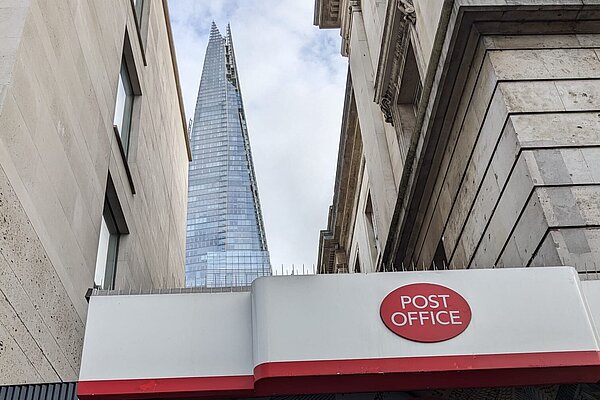 Post office in shadow of the shard